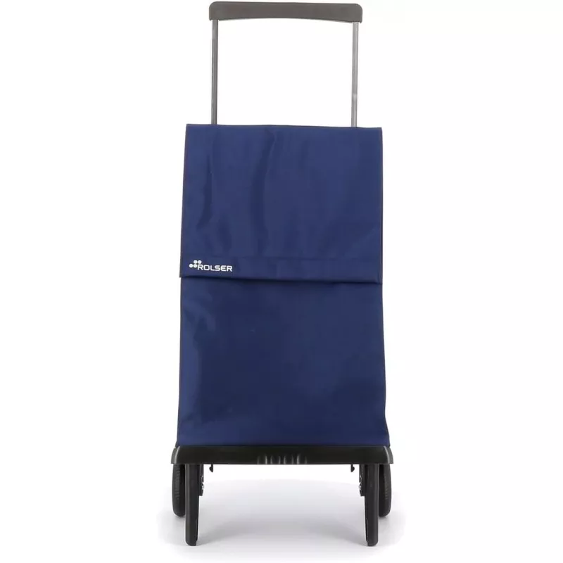 Carro Rolser Plegamatic PLE001 40 L en color azul Klein, diseño plegable y estructura ligera con ruedas.