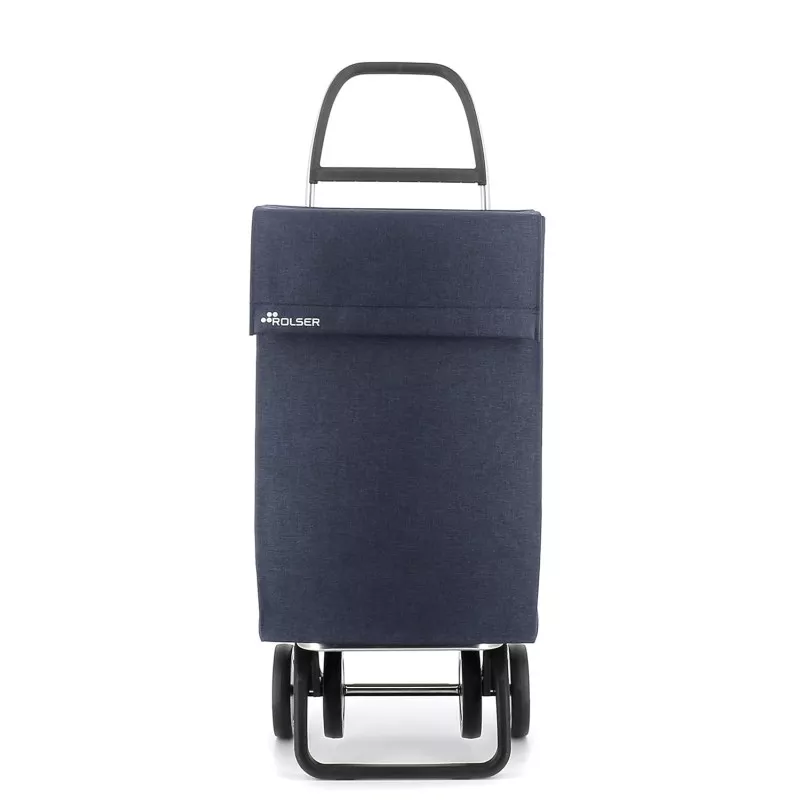 Carro Rolser Jean Tweed JEA034 4 ruedas marino de tejido tweed con diseño moderno y asas ergonómicas.