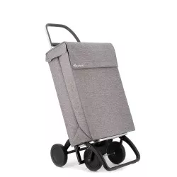 Carro Rolser Jean Tweed JEA034 4 ruedas gris con diseño elegante y material resistente ideal para compras.