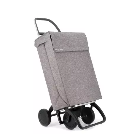 Carro Rolser Jean Tweed JEA034 4 ruedas gris con diseño elegante y material resistente ideal para compras.