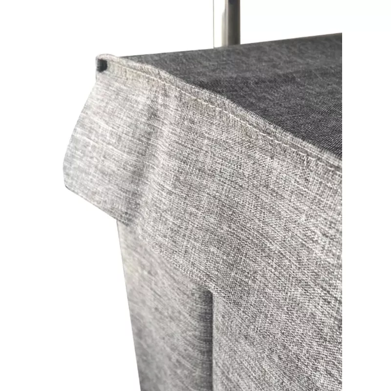 Carro Rolser Jean Tweed JEA034 4 ruedas gris con diseño de tejido tweed y acabado elegante y moderno