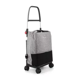 Carro Rolser One Tweed ONE001 27 L gris de tela tweed con ruedas y asa regulable para fácil transporte.