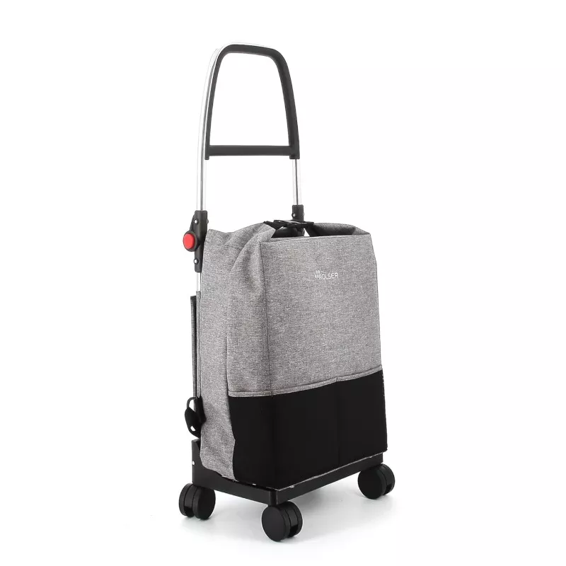 Carro Rolser One Tweed ONE001 27 L gris de tela tweed con ruedas y asa regulable para fácil transporte.