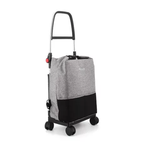 Carro Rolser One Tweed ONE001 27 L gris de tela tweed con ruedas y asa regulable para fácil transporte.