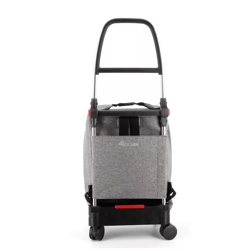 Carro Rolser One Tweed ONE001 27 L gris, diseño práctico con tejido tweed y ruedas para fácil transporte.