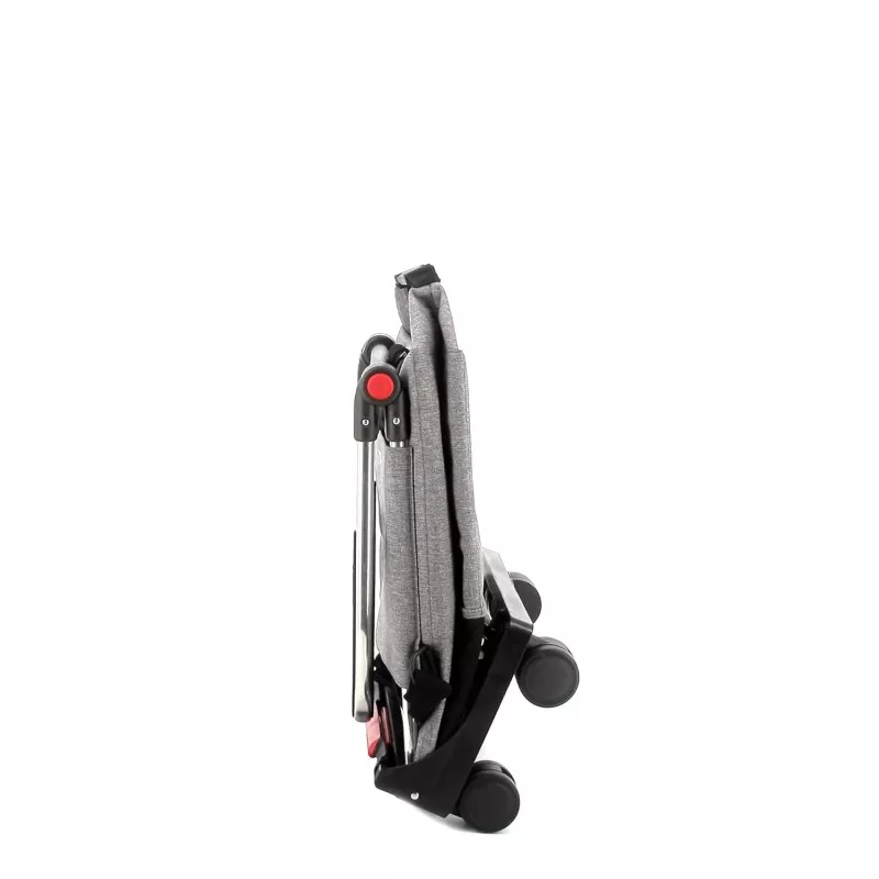 Carro Rolser One Tweed ONE001 27 L gris plegable con estructura ligera y diseño moderno.