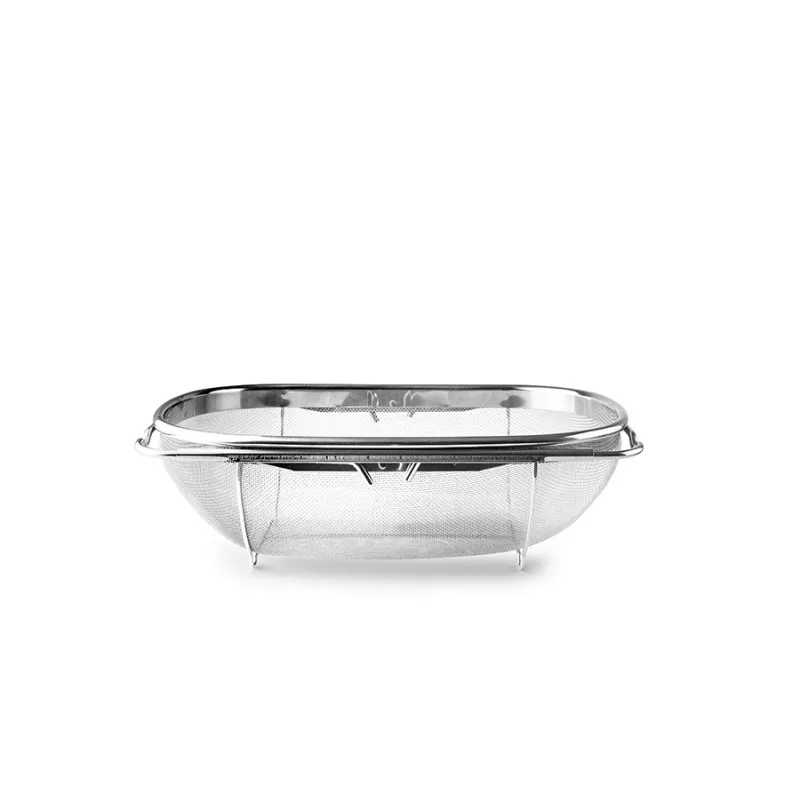 Escurridor extensible Ibili 703834 inox 34-50 × 24 cm de acero inoxidable con acabado brillante y diseño ovalado.