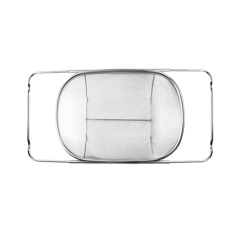 Escurridor extensible Ibili 703834 inox 34-50 × 24 cm de acero inoxidable con diseño ovalado y fácil de almacenar
