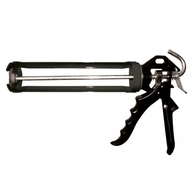 Pistola para cartuchos Pattex C-9 850799 hasta 310 ml con mango ergonómico y diseño robusto en color negro.