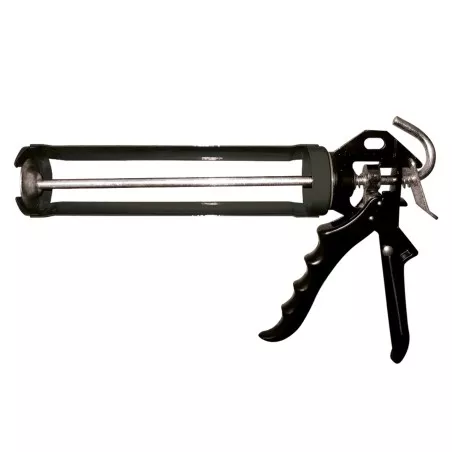 Pistola para cartuchos Pattex C-9 850799 hasta 310 ml con mango ergonómico y diseño robusto en color negro.