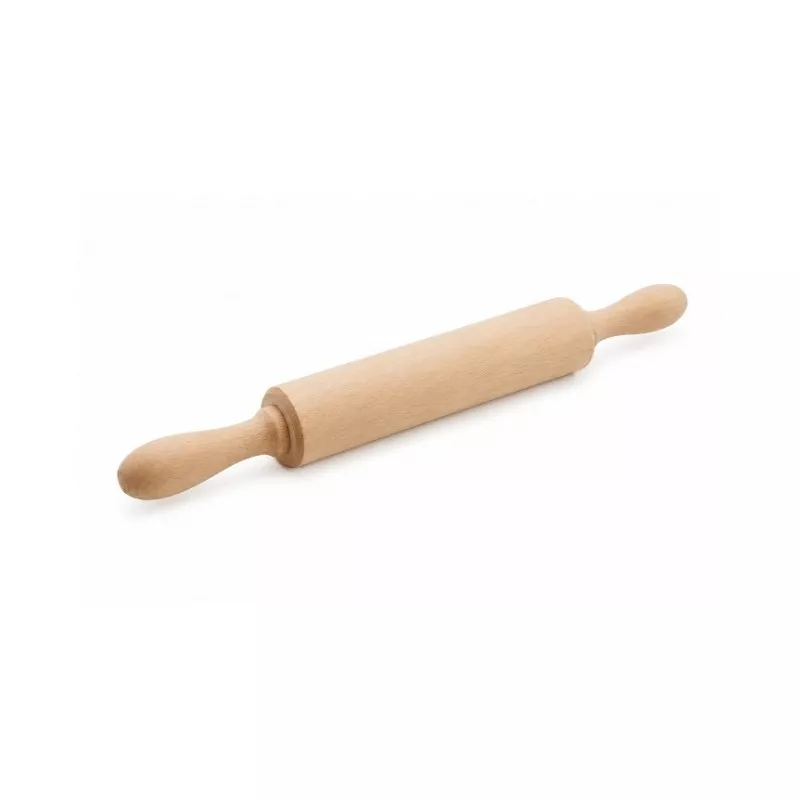 Rodillo pasta 40 Inalsa 8032 de madera clara, diseño clásico con mangos ergonómicos y acabado liso ideal para repostería.
