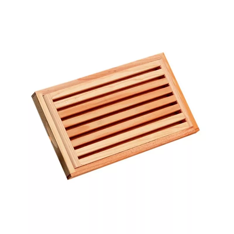 Tabla para cortar pan Inalsa 8017 de madera natural con surcos, tamaño 40 x 24 cm, diseño elegante y práctico.