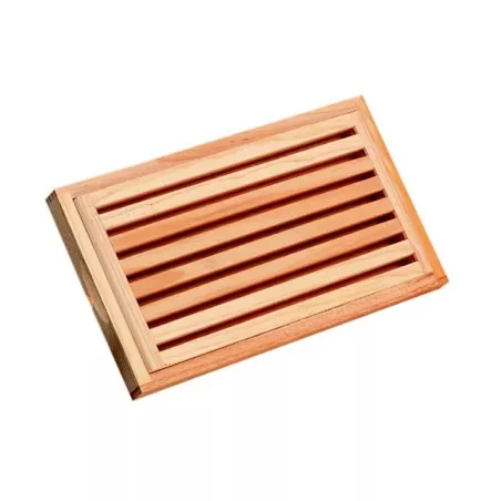 Tabla para cortar pan Inalsa 8017 de madera natural con surcos, tamaño 40 x 24 cm, diseño elegante y práctico.