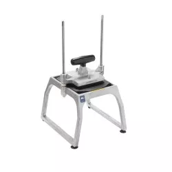 Cortador sobremesa Pujadas InstaCut 5.1 de acero inoxidable para dados de 6,4 mm con estructura robusta y fácil manejo.