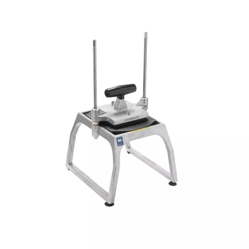 Cortador sobremesa Pujadas InstaCut 5.1 de acero inoxidable para dados de 6,4 mm con estructura robusta y fácil manejo.