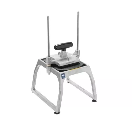 Cortador sobremesa Pujadas InstaCut 5.1 de acero inoxidable para dados de 6,4 mm con estructura robusta y fácil manejo.