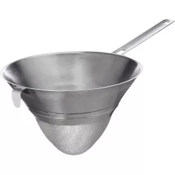 COLADOR CHINO MALLA 24 CM. LACOR RFº 60325 de acero inoxidable con mango ergonómico y diseño anti-derrame.