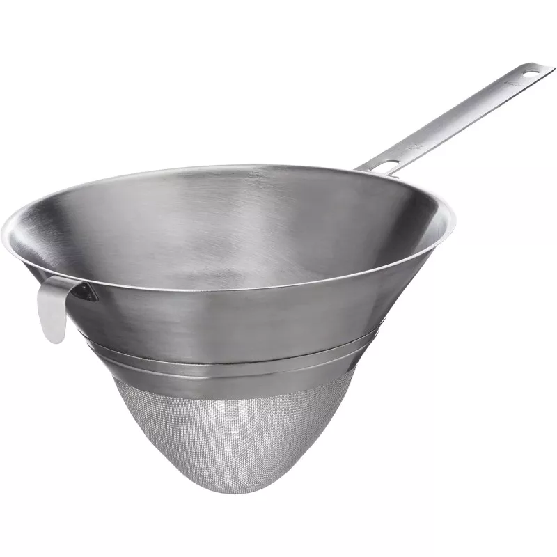 COLADOR CHINO MALLA 24 CM. LACOR RFº 60325 de acero inoxidable con mango ergonómico y diseño anti-derrame.