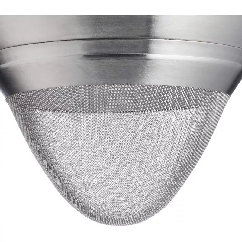 COLADOR CHINO MALLA 24 CM. LACOR RFº 60325 de acero inoxidable con diseño cónico y malla fina para colar eficazmente.
