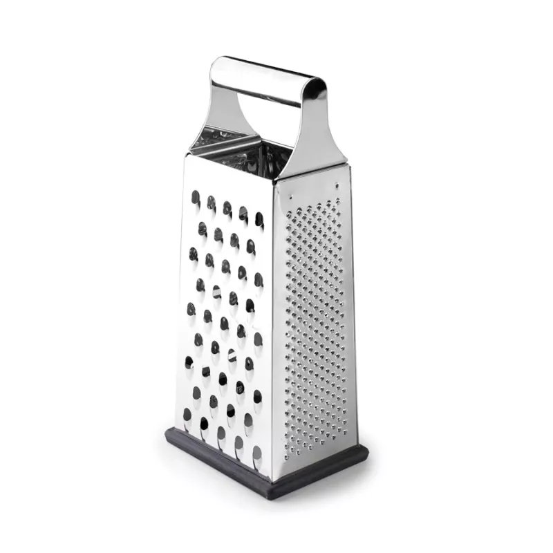 Rallador 4 caras XL Ibili 682000 inox 25 cm, acero inoxidable con base antideslizante y diseño ergonómico.