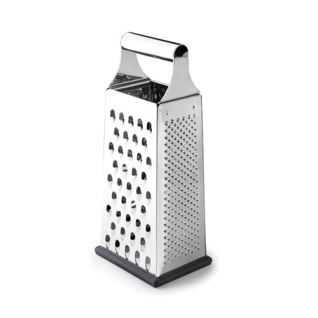 Rallador 4 caras XL Ibili 682000 inox 25 cm, acero inoxidable con base antideslizante y diseño ergonómico.