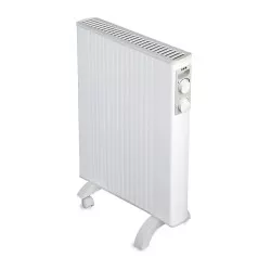 EMISOR HJM IRIS 2000 W C/PATAS blanco con diseño vertical y ruedas para fácil movilidad en espacios interiores