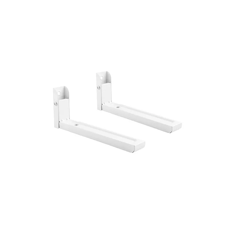 Soporte microondas TM Electron TMSOB106WHT plegable blanco, para pared, soporta hasta 30 kg, diseño sencillo y funcional.