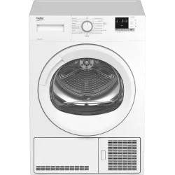 Secadora Beko DU 9112 GA0 9 kg blanca con 15 programas, diseño eficiente y acabado moderno.