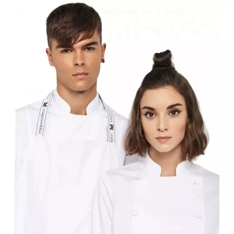 Delantal peto sarga Monza 06419 blanco profesional T-01, diseño ergonómico, material resistente y acabado fácil de limpiar