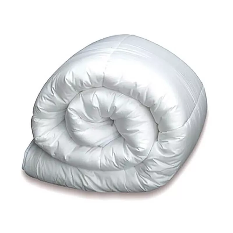 EDREDON PLUMON 90% 150*220 90 270 GR blanco suave con acabado lustroso y tejido ligero para un confort óptimo