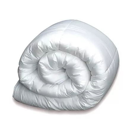 EDREDON PLUMON 90% 150*220 90 270 GR blanco suave con acabado lustroso y tejido ligero para un confort óptimo