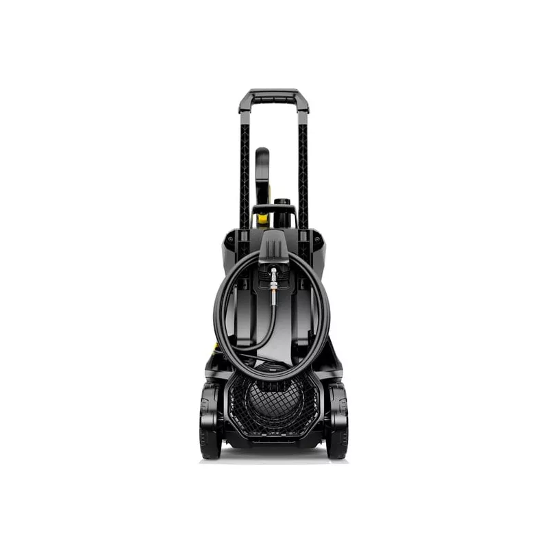 ALTA PRESION KARCHER K4 POWER 420L/130 BARES limpiadora a presión negra con diseño compacto y manguera integrada.