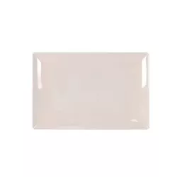 BANDEJA MING III 29,5*19,5*2 B758307A porcelana blanca rectangular con acabado brillante y bordes suaves