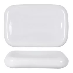 CANTABRO BANDEJA RECT. 30*20 P997064 de cerámica blanca, con diseño elegante y acabado suave, ideal para servir alimentos