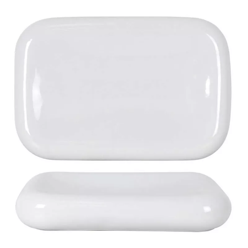 CANTABRO BANDEJA RECT. 30*20 P997064 de cerámica blanca, con diseño elegante y acabado suave, ideal para servir alimentos