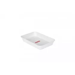 BANDEJA ARAVEN HONDA 2 1041 rectangular blanca de plástico resistente, ideal para organización y almacenamiento.