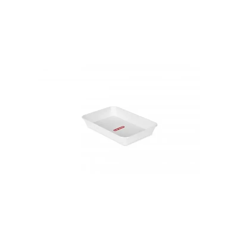 BANDEJA ARAVEN HONDA 2 1041 rectangular blanca de plástico resistente, ideal para organización y almacenamiento.