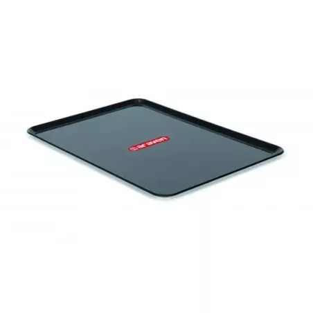 Bandeja Araven 41225 negra rectangular de plástico resistente, ideal para usos múltiples en cocina o servicio.