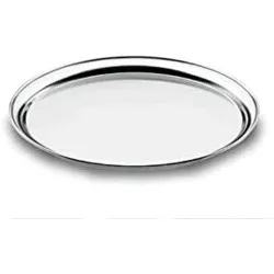 Bandeja Camarero 61841 Lacor de acero inoxidable, rectangular y pulido, ideal para servicio de comidas.
