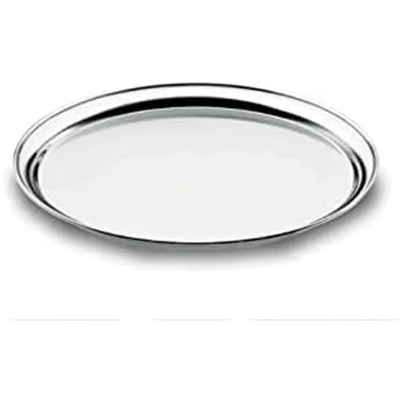 Bandeja Camarero 61841 Lacor de acero inoxidable, rectangular y pulido, ideal para servicio de comidas.