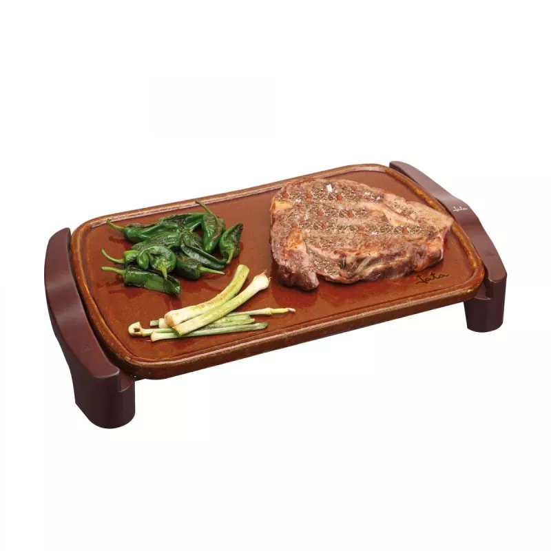 Plancha de asar Jata GR559 Terracota – 1600 W, 46×28 cm, antiadherente
