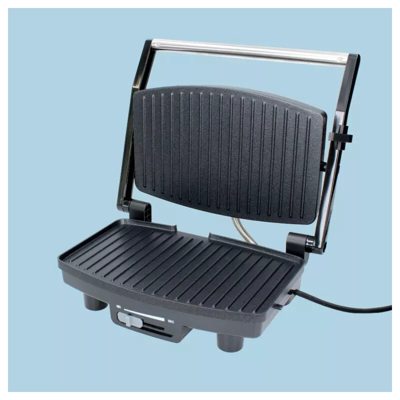 Grill TM Electron TMPGR006 – 1500 W, placas grill 28×19 cm, tapa flotante