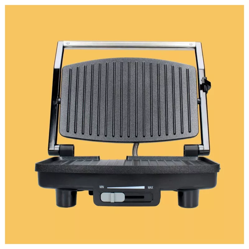 Grill TM Electron TMPGR006 – 1500 W, placas grill 28×19 cm, tapa flotante