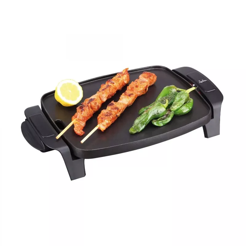 Plancha de asar Jata GR205 – 1000 W, superficie 28×22 cm, Durastone antiadherente