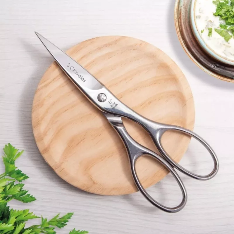 Tijeras de cocina 20 cm Tres Claveles Grand Cuisine 00404 de acero inoxidable con mango ergonómico y diseño elegante