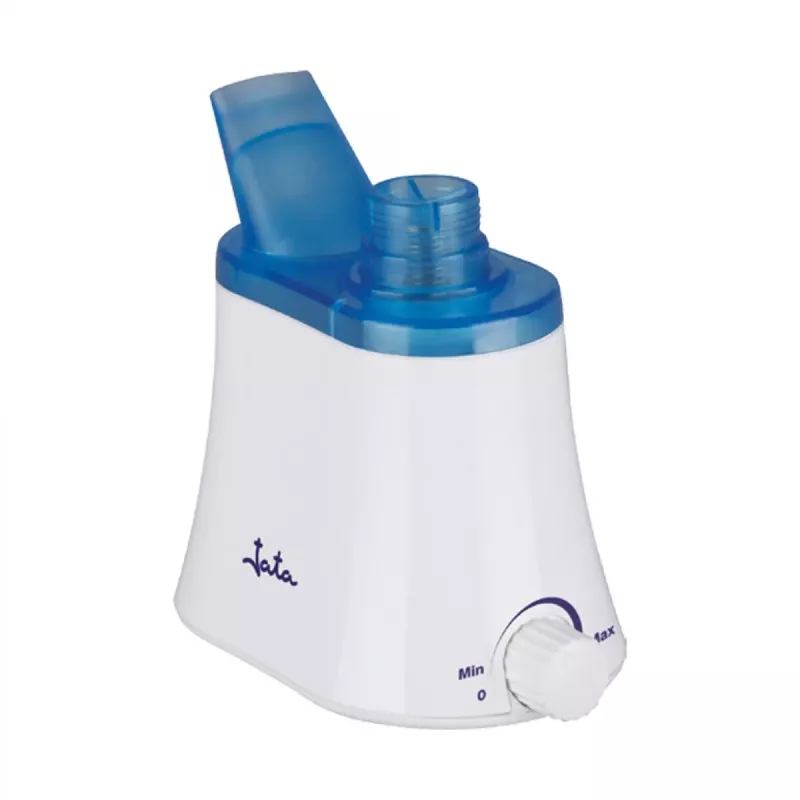 HUMIDIFICADOR JATA HU992 ULTRASONICO blanco y azul, compacto, diseño moderno, ideal para mejorar la calidad del aire.
