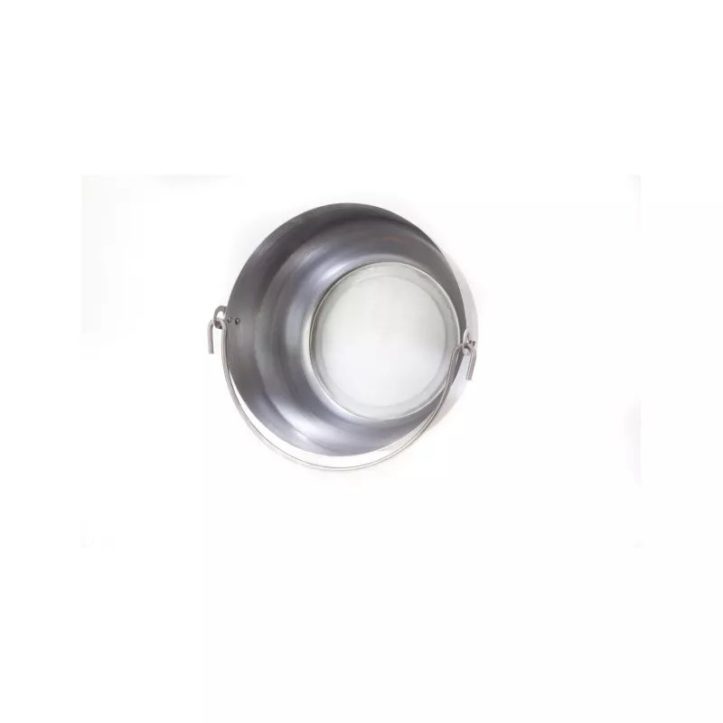 Caldero artesanal de hierro 32cm 2006 Calderería Artesana con acabado brillante y diseño robusto ideal para cocina.