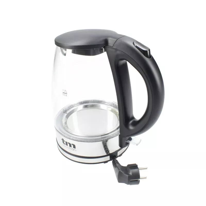 Hervidor de cristal TM Electron TMPKT014 – 1,7 L, 2200 W, vidrio borosilicato