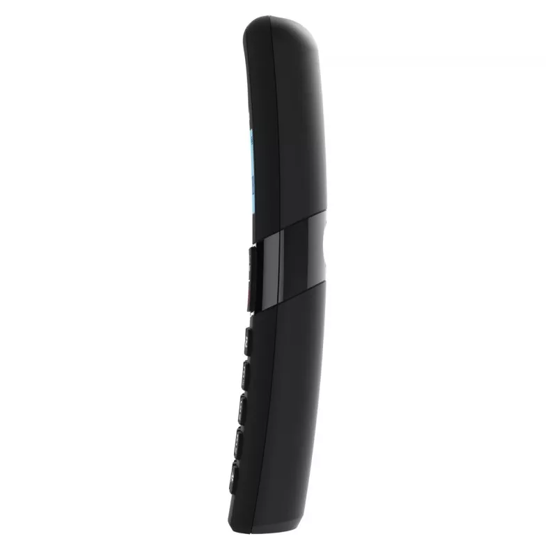 TELEFONO ALCATEL F860 DUO INAL negro, diseño ergonómico y teclas grandes para fácil marcación y uso.
