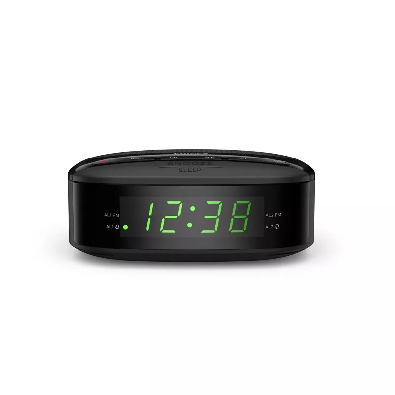RADIO RELOJ DESPERTADOR PHILIPS TAR3205/12 negro con pantalla digital y funciones de alarma y radio FM